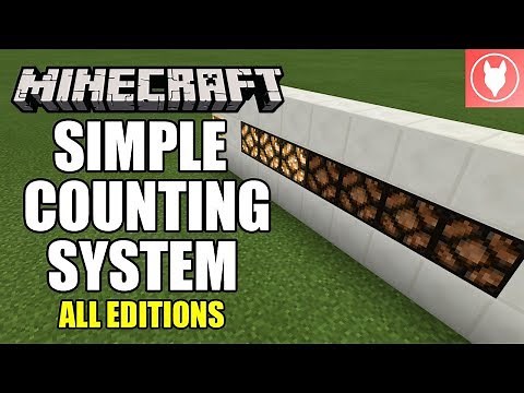Minecraft - Simple Counting System Tutorial [All Editions!]