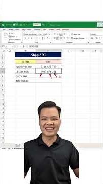 Các mẹo hay trong excel, nhập sdt trong excel #phongexcel #LearnOn #thanhcongnghe #xemngaymeohay