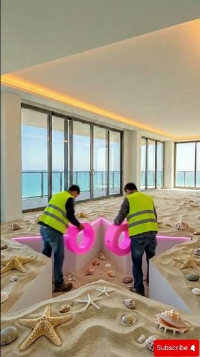 UNBELIEVABLE FLOOR TRANSFORMATION 😱 Realistic Pool Epoxy Floor 🌊✨