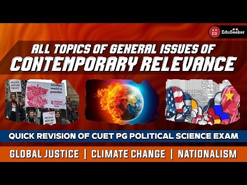 Complete Revision of General Issues of Contemporary Relevance | CUET PG Political Science