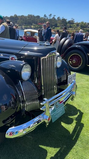 1940 Packard 1806 Custom Super Eight Darrin Convertible Sedan. Chassis no. 1806-2010. One of 12 produced. (Information source: Pebble Beach Concours d’Elegance) #Packard #classiccar #vintagecar #PebbleBeachConcours | In the Garage with Steve Natale