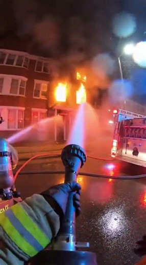 What Firefighters See During a Multi-Story Building Rescue! #firefighter #bodycam