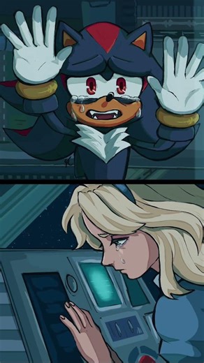 shadow misses maria… #sad #shadowthehedgehog #mariarobotnik