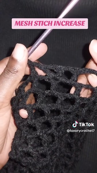 Crochet Tutorial: Mastering the Mesh Stitch Increase