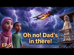 The Plane Is on Fire! | Musa & Amina: Secrets of the Sea Keeper (Ep. 5) | Islamic Cartoon