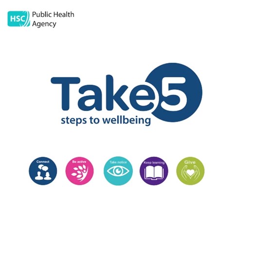 The Take 5 Steps to Wellbeing can help maintain and improve our mental health and wellbeing. Connect is one of those steps. Watch the video to find out more and visit www.pha.site/Take5 #MentalHealth #MentalWellbeing #Take5 | Public Health Agency