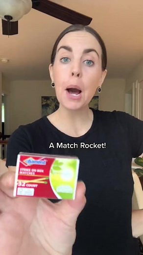🔥💥🚀 ADULT SUPERVISION REQUIRED! 🚀💥🔥 These match rockets are simple but powerful and a cool way to see combustion in action! #matchrocket #science #scienceteacher #scienceexperiments #combustion #stem #education #nowyouknow | Mrs. B TV