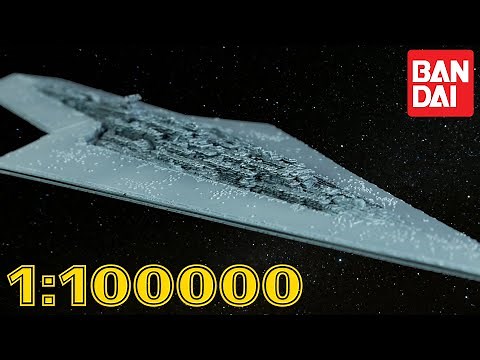 Star Wars Super Star Destroyer in 1:100,000 scale! (Bandai model kit)