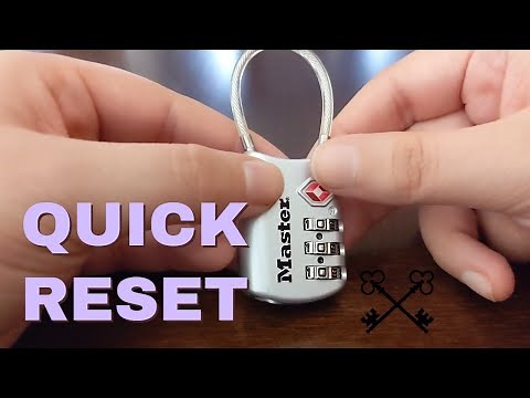 How To Reset TSA Cable Lock Combo Tutorial - Lock Reset Series