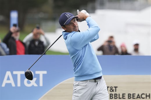 WATCH: Jordan Spieth pulls off rocky par save in windy conditions at the AT&T Pebble Beach Pro-Am