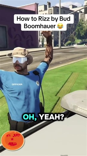 This is real rizz 101 by Bud Boomhauer 😏😂😂 catch more of Bud live tomorrow at 3:30PM EST . . . #fivem #gtav #funny #rizz #gta6