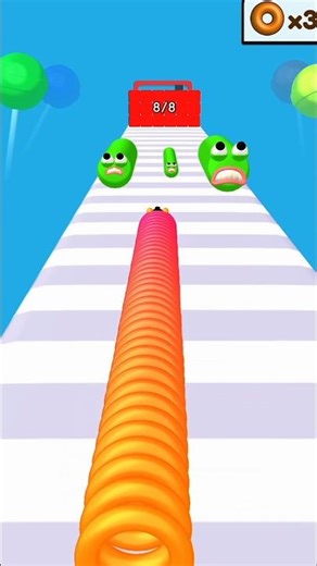 COLORFUL Slither Runner Merge - Blue Rings Stack