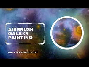 How to airbrush a Space painting with planets 😱