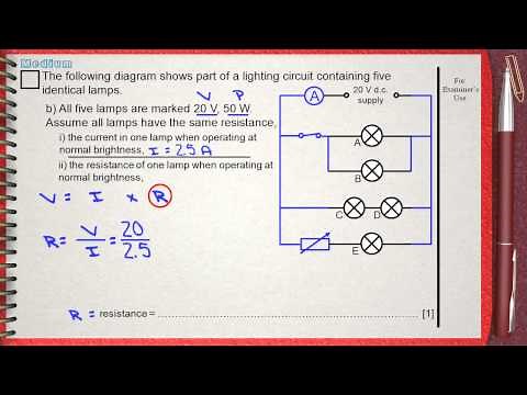 Q4,Q5,Q6,Q7, L3 Electric Current Ch3 Electricity (Calculations) IGCSE past papers