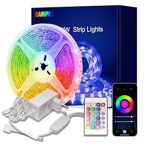 [Hot Item] Tuya Smart APP SMD 5050 RGB Colorful Flexible LED Tape Light TV Background Lighting