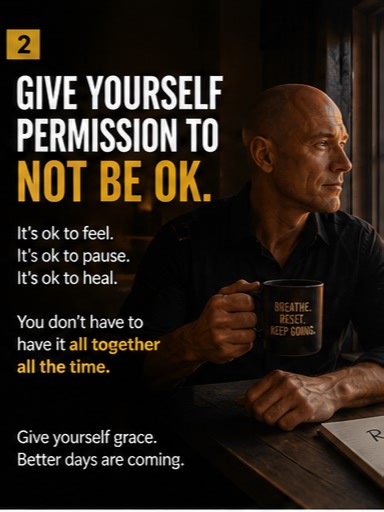 Give yourself permission to not be okay. You do not have to pretend to be strong every second of every day. Some seasons are heavy. Some battles are exhausting. And sometimes the strongest thing you can do is admit that you’re struggling. Healing is not weakness. Rest is not failure. And asking for support does not make you broken. You are allowed to pause. You are allowed to feel. You are allowed to rebuild. Just don’t quit on yourself. Bad days do not define your future #Disciplin #mentalhealt