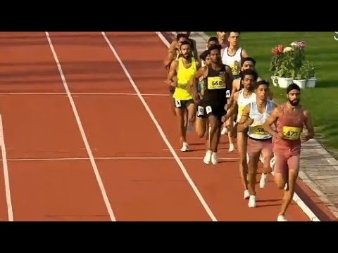 1500m Run Men's Final ll 38th National Games Uttarakhand 2025 1st Unish Shah Uttar Pradesh