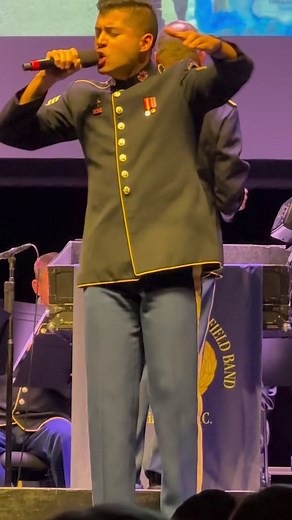 14K views · 465 reactions | Spring Tour 2023 is in the books! We are so thankful for the opportunity to travel across this country to meet Americans and honor Veterans. Check out this tour clip of Staff Sgt. Aaron McAleavey performing “Hero”. #armybands #army #hero #soldier #singer | The United States Army Field Band | Facebook