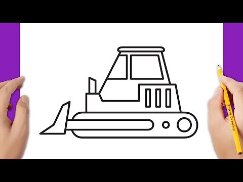 How to draw a bulldozer
