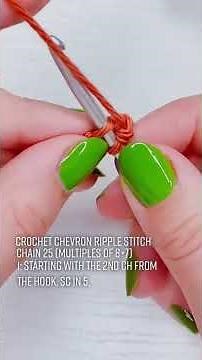 Chevron Ripple Stitch Crochet Tutorial Part 1