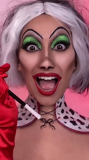Cruella de Vil Makeup Transformation