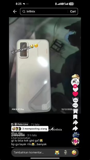 AnTuTu lu di bawah gw😹Gitu doang IP? #poco #pocox7pro #fyp #ip #infinixgt30pro