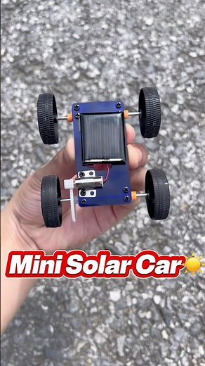 🚗☀️ STEM DIY – Mini Solar Car That Runs by Itself, Super Easy Build!