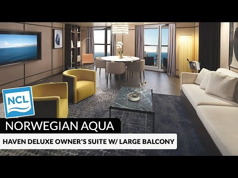 Norwegian Aqua | Haven Deluxe Owner’s Suite with Large Balcony Tour & Review | 4K
