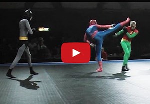 #TBT - Batman, Robin vs. Spiderman MMA Fight (Real)