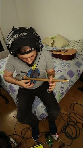 Diddley bow canjo with a looper short build up|Palmer Encore Looper| DIY Handmade instrument