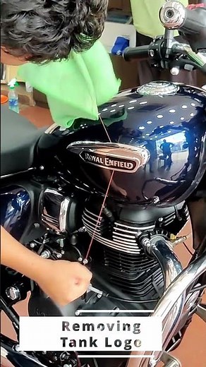 Meteor 350 Stellar Blue PPF application process - Part 1 #short #shorts #subscribe #meteor350