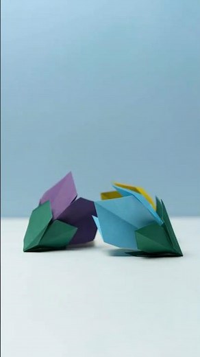 Easy Origami Flower in 60 Seconds - Quick Paper Folding Tutorial