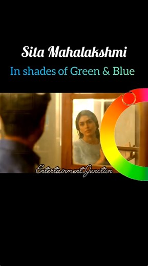 Sita Mahalakshmi 💙🩵💚 #sitaramam #mrunal#mrunalthakur #sitamahalakshmi #shortsfeed#shorts#telugumovie