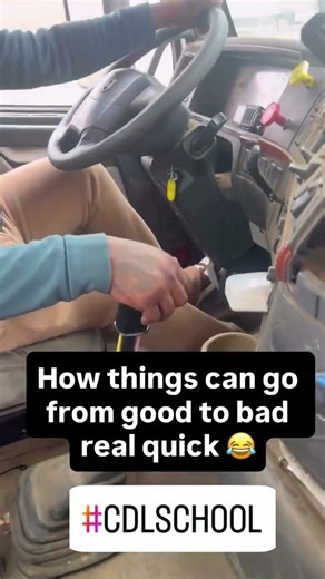 from good clutching to a fail 🤣 #classacdl #cdlschools