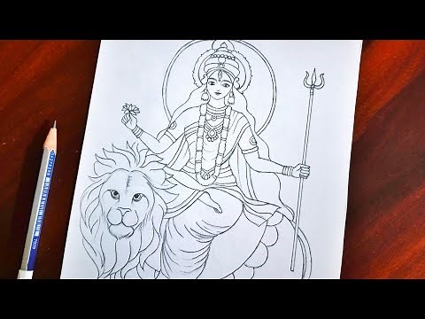 How to Draw Maa DURGA✨ (Full Drawing) | Step by Step | Easy Pencil Drawing