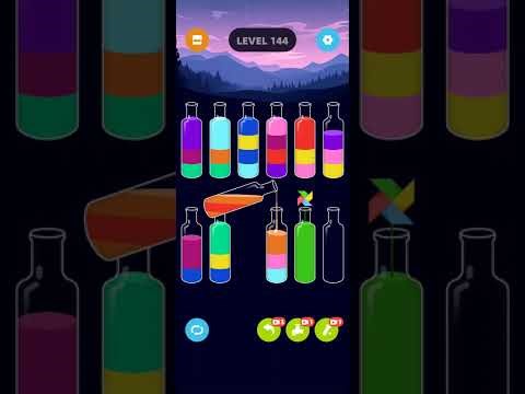 Water Sort Master Level 143, 144, 145 Walkthrough Solution