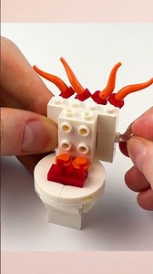 How to make the Italian LEGO minifigure Brainrot Spaghetti Tualetti