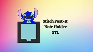 Stitch Post-it Note Holder STL File ONLY - Etsy