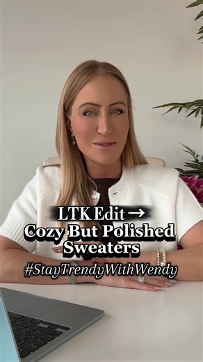 The winter sweater mistake no one talks about… If your outfits feel bulky, it’s usually a proportion issue — not the clothes. Chunky sweaters pair best with slim bottoms, and slim sweaters balance wide-legs. Once you match the knit to the pant shape, everything looks cleaner, longer, and more polished. Shop the chic, non-bulky sweaters in my Cozy But Polished Sweaters Edit ↓ https://www.shopltk.com/explore/Stay_Trendy_With_Wendy (AI inspo ✨ Outfit visuals for style ideas only — shop the real pie