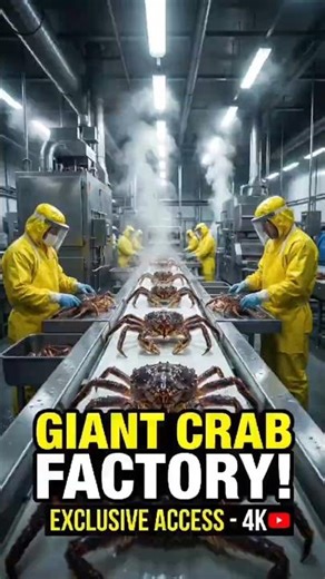 How Giant King Crabs Are Processed in Factories | From Ocean to Plate #kingcrab #asmr