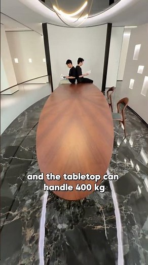 Check out this massive UFO dining table—6 meters long