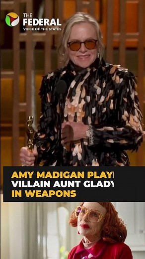 Amy Madigan Wins Best Supporting Actress Oscar For 'Weapons' | #shorts