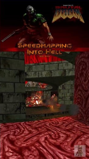 Doom 2 - Speedmapping Into Hell - #doom #doom2 #games #retrogaming #doomwads #gameshorts #secrets