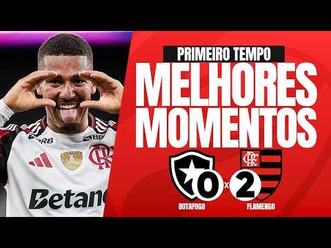 FLAMENGO 2x0 BOTAFOGO | GOLS e MELHORES MOMENTOS | 1º TEMPO DO JOGO | 6ªRODADA | BRASILEIRÃO 2026