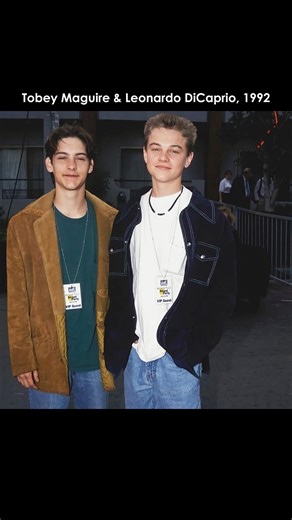 Tobey Maguire and Leonardo DiCaprio, 1992