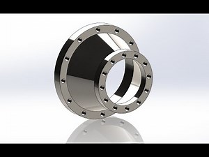 Modeling a Reducing Flange in SolidWorks | Industrial Pipe Fitting Design Tutorial