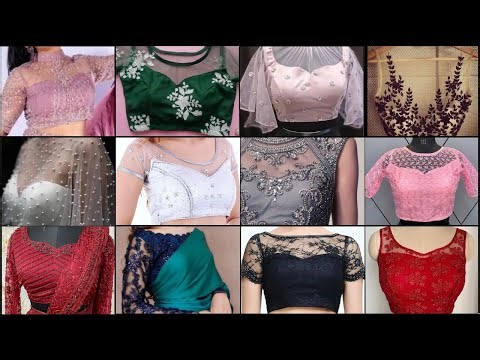 New & Trendy Front Net Blouse Designs 2026 | Net Blouse Front Neck Design | नेक नेट ब्लाउज़ डिज़ाइन