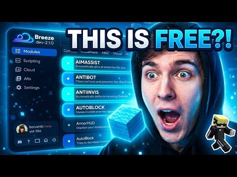 Breeze Client - Best Free Injectable Hack Client for Hypixel 2026 1.8.9