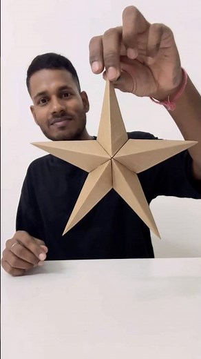 DIY Paper Star – Easy to Make ⭐ | Best Out of Waste #shorts