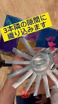 工作。アルミ缶で作るお皿